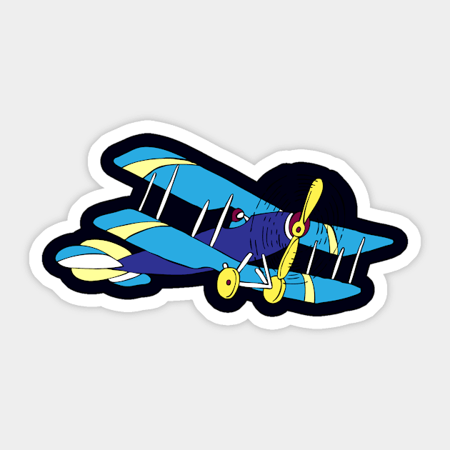 Airplane Old Sticker by Tribun Dash